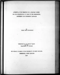 Attempts at the Formation of a European System for the Preservation of Peace in the Seventeenth, Eighteenth and Nineteenth Centuries