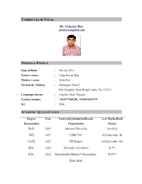 Dr. Uttariya Roy Uttariyar@Gmail.Com