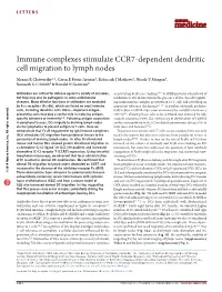 Immune Complexes Stimulate CCR7-Dependent Dendritic Cell Migration to Lymph Nodes