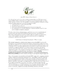 June 2014 – Review of Priority Objectives Over the Last Four Years