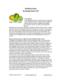About Limes by George Geary CCP
