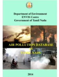 Air Pollution Database for Tamil Nadu