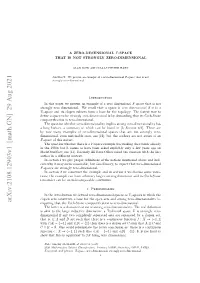 Arxiv:2108.12903V1 [Math.GN]
