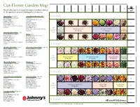 Cut-Flower Garden Map 10' 1' 2' 3' 4' 5' 6' 7' 8' 9' 10' Orient Taller Varieties Toward the Back Or North/Northwest of the Garden to Prevent Shading Shorter Varieties
