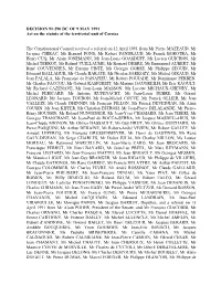 DECISION 91-290 DC of 9 MAY 1991 Act on the Statute of the Territorial Unit of Corsica