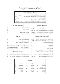 Magit Reference Card