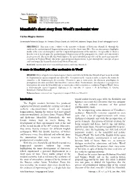 Mansfield's Short Story from Woolf's Modernist View