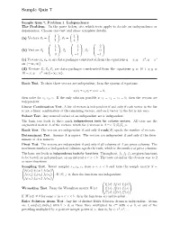 Sample Quiz 7