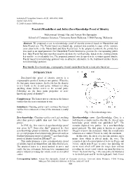 Fractal (Mandelbrot and Julia) Zero-Knowledge Proof of Identity