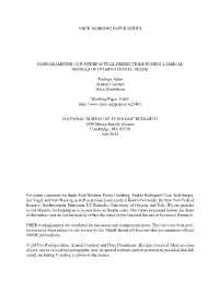 Nonparametric Counterfactual Predictions in Neoclassical Models of International Trade