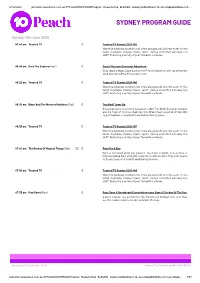 Sydney Program Guide