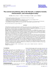 The Evolved Circumbinary Disk of AC Herculis: a Radiative Transfer, Interferometric, and Mineralogical Study?