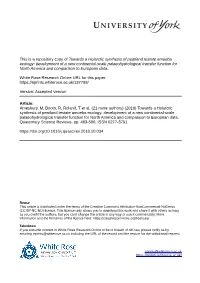 Towards a Holarctic Synthesis of Peatland Testate Amoeba Ecology