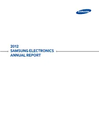 2012 SAMSUNG ELECTRONICS ANNUAL REPORT 2012 Financial Summary