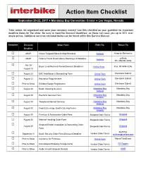 Action Item Checklist
