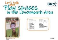 Play Spaces Strategy Proposal Maps Levenmouth