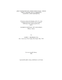Army Downsizing Following World War I, World War Ii, Vietnam, and a Comparison to Recent Army Downsizing