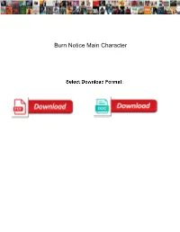 Burn Notice Main Character