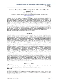Fastness Properties of Silk Fabric Dyed with Extraction of Psoralea Corylifolia (L) Vidhya