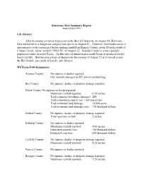 Hurricane Bret Final Summary Report
