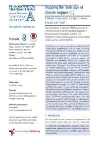 Mapping the Landscape of Climate Engineering