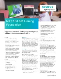NX CAD/CAM Turning Foundation