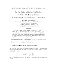 On the Order of Schur Multipliers of Finite Abelian P-Groups
