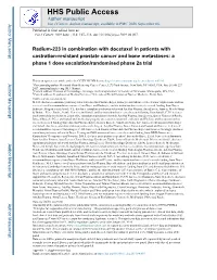 Radium-223 in Combination with Docetaxel in Patients with Castration