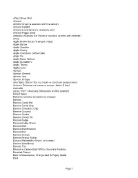 To See a List of Possible Ice Cream Choices