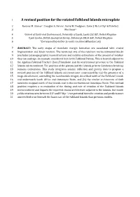 A Revised Position for the Rotated Falkland Islands Microplate
