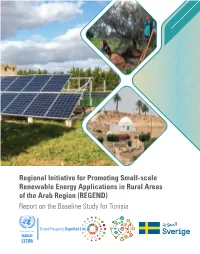 Report on the Baseline Study for Tunisia E/ESCWA/CL1.CCS/2020/TP.2