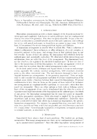 Topics in Hyperplane Arrangements, by Marcelo Aguiar and Swapneel Mahajan, Mathematical Surveys and Monographs, Vol