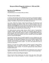 Buganda Relations in 19Th and 20Th Centuries
