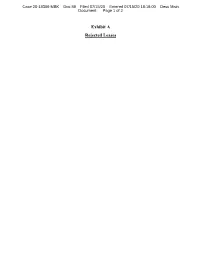Exhibit a Rejected Leases Case 20-18368-MBK Doc 88 Filed 07/15/20 Entered 07/15/20 18:18:00 Desc Main Document Page 2 of 2