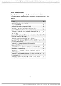 Online Supplementary Data Cognitive Effects and Acceptability of Non
