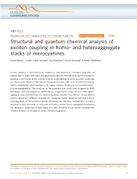 Structural and Quantum Chemical Analysis of Exciton Coupling in Homo- and Heteroaggregate Stacks of Merocyanines