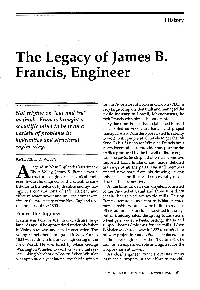 The Legacy of James B. Francis, Engineer​