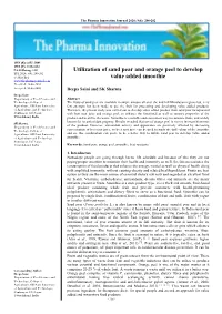 Utilization of Sand Pear and Orange Peel to Develop Value Added