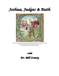 Joshua, Judges, Ruth Syllabus