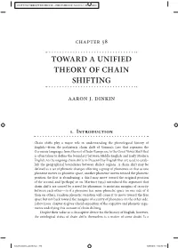 Toward a Unified Theory of Chain Shifting