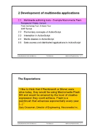 2 Development of Multimedia Applications