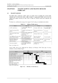 Chapter 5 Traffic Survey and Traffic Demand Forecast