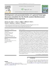 Development and Parameterization of a General Forest Gap Dynamics Simulator for the North-Eastern Mediterranean Basin (Greek Forest Species)
