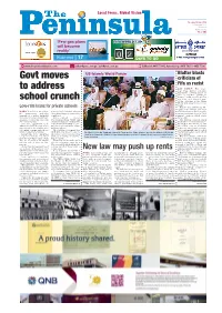 Govt Moves to Address School Crunch