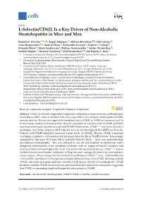 L-Selectin/CD62L Is a Key Driver of Non-Alcoholic Steatohepatitis in Mice and Men