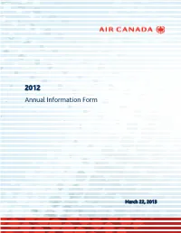 2012 Annual Information Form