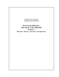 DOE Fundamentals Handbook Nuclear