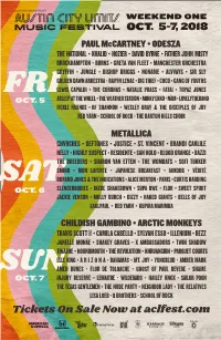 Tickets on Sale Now at Aclfest.Com