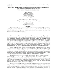 Abundance and Range Expansions for Eclipta Prostrata (Asteraceae) Into the New York Metropolitan Area with New State and County Records