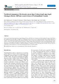 Northward Expansion of the Invasive Green Algae Codium Fragile Spp
